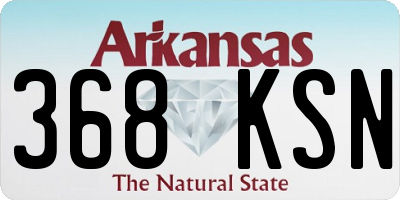 AR license plate 368KSN