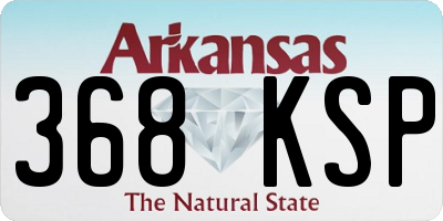 AR license plate 368KSP