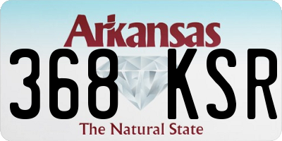 AR license plate 368KSR