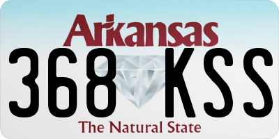 AR license plate 368KSS