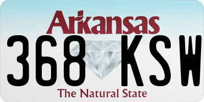 AR license plate 368KSW