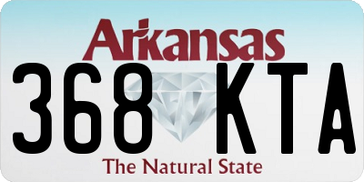 AR license plate 368KTA