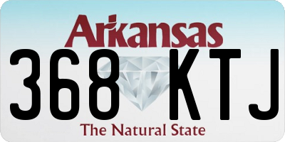 AR license plate 368KTJ