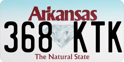 AR license plate 368KTK