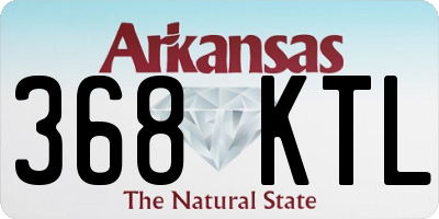 AR license plate 368KTL