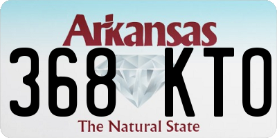 AR license plate 368KTO