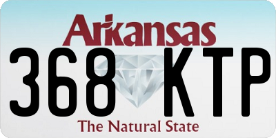 AR license plate 368KTP