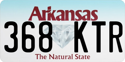 AR license plate 368KTR