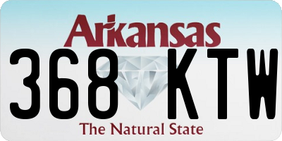 AR license plate 368KTW