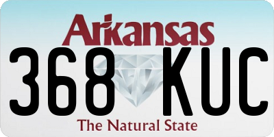 AR license plate 368KUC