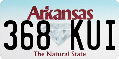 AR license plate 368KUI
