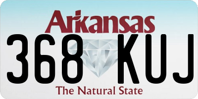 AR license plate 368KUJ