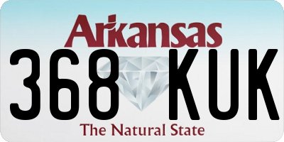 AR license plate 368KUK