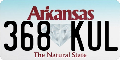 AR license plate 368KUL