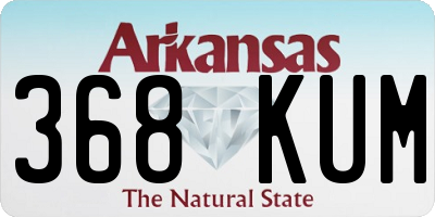 AR license plate 368KUM