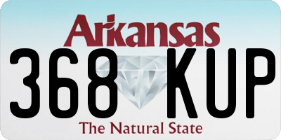 AR license plate 368KUP