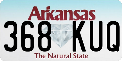 AR license plate 368KUQ