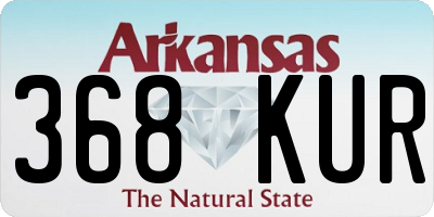 AR license plate 368KUR
