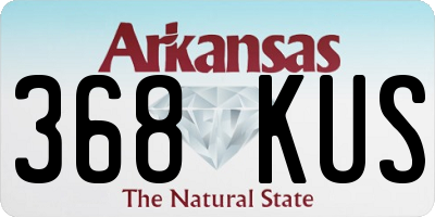 AR license plate 368KUS