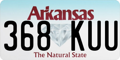 AR license plate 368KUU