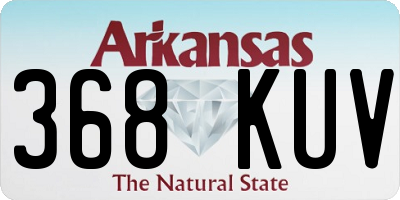 AR license plate 368KUV
