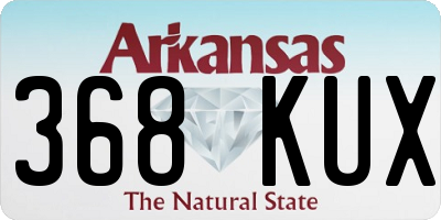 AR license plate 368KUX