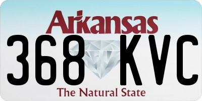 AR license plate 368KVC