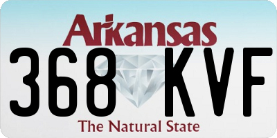 AR license plate 368KVF