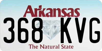 AR license plate 368KVG