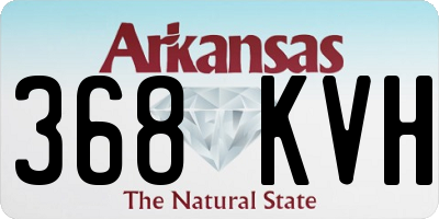 AR license plate 368KVH