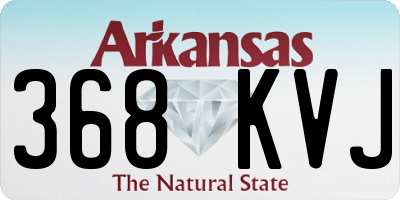 AR license plate 368KVJ
