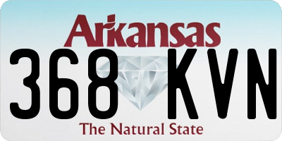 AR license plate 368KVN