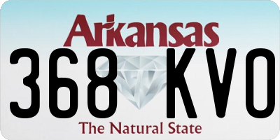 AR license plate 368KVO