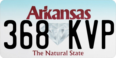 AR license plate 368KVP