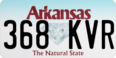 AR license plate 368KVR