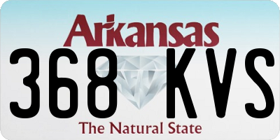 AR license plate 368KVS