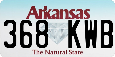 AR license plate 368KWB