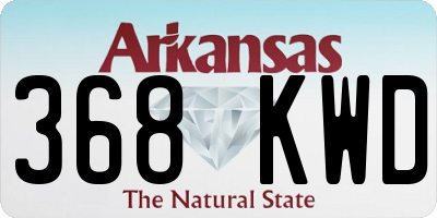 AR license plate 368KWD