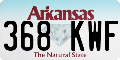 AR license plate 368KWF