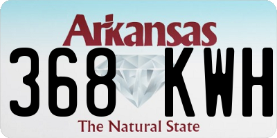 AR license plate 368KWH