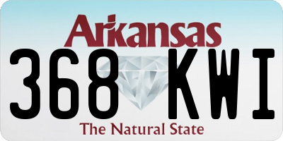 AR license plate 368KWI