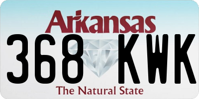 AR license plate 368KWK