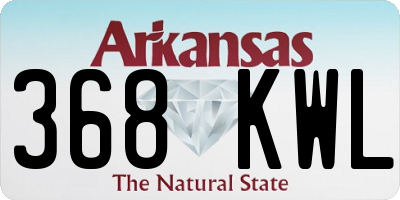 AR license plate 368KWL