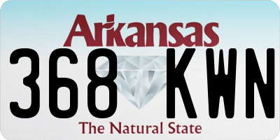 AR license plate 368KWN