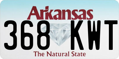 AR license plate 368KWT