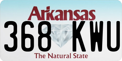 AR license plate 368KWU