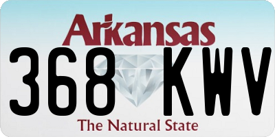 AR license plate 368KWV
