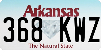 AR license plate 368KWZ