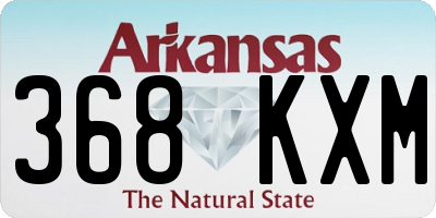 AR license plate 368KXM