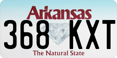AR license plate 368KXT